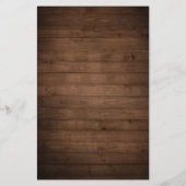 Rustic Burgundy Floral Mason Jar Wdding Menu (Achterkant)