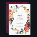 Rustic Burgundy Light Yellow Flowers Weddenschap Kaart<br><div class="desc">Onze huwelijksuitnodiging is voorzien van een glanzende,  oranje en bloedige waterverf met een blote poot. Ideaal voor herfst- en winterbruiloften.</div>