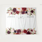 Rustic Burgundy Marsala achtergrond voor foto boot Wandkleed (Voorkant (horizontaal))