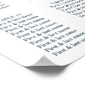 Rustic Burgundy Navy Blue & Red Beauty Flowers Poster (Hoek)