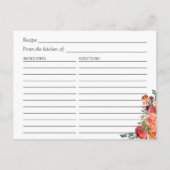 Rustic Burgundy Oranje Floral Vrijgezellenfeest Re Briefkaart (Achterkant)