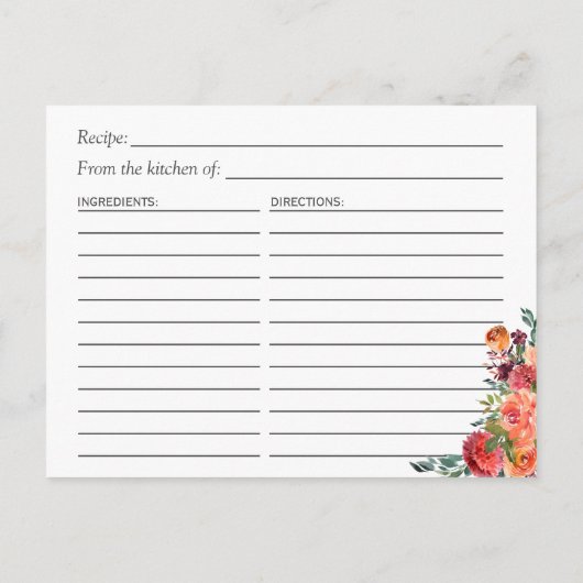 Rustic Burgundy Oranje Floral Vrijgezellenfeest Re Briefkaart (Achterkant)