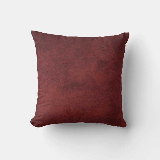 Rustic Burgundy Red Kussen (Voorkant)