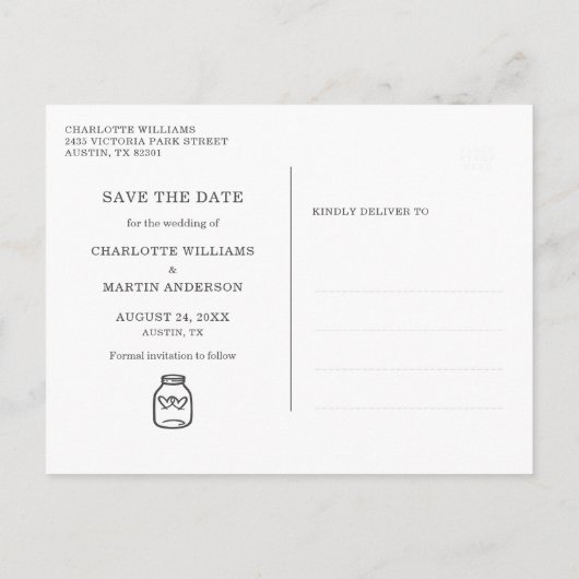 Rustic Burgundy Wood Wedding Save the Date Aankondigingskaart (Achterkant)