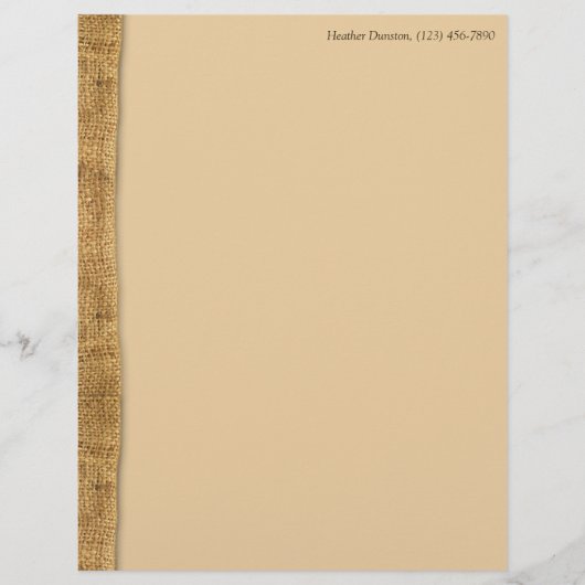 Rustic Burlap (Voorkant)
