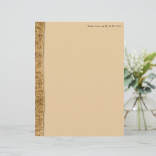 Rustic Burlap (Staand voorkant)