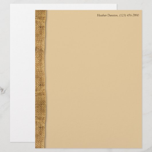 Rustic Burlap (Voorkant / Achterkant)