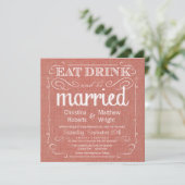 Rustic Burlap Abriot Wedding Invitations Kaart (Staand voorkant)