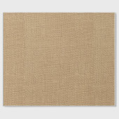 Rustic Burlap achtergrond bedrukt Cadeaupapier (Vlak)