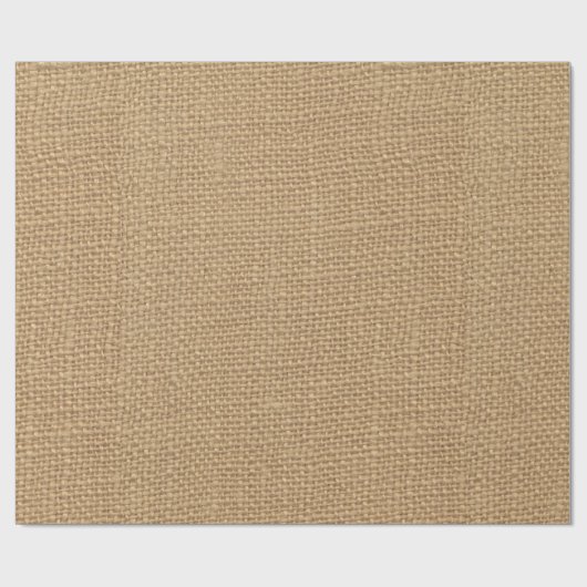Rustic Burlap achtergrond bedrukt Cadeaupapier (Vlak)