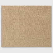 Rustic Burlap achtergrond bedrukt Cadeaupapier (Vlak)