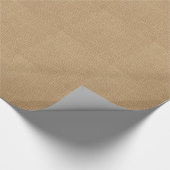 Rustic Burlap achtergrond bedrukt Cadeaupapier (Hoek)