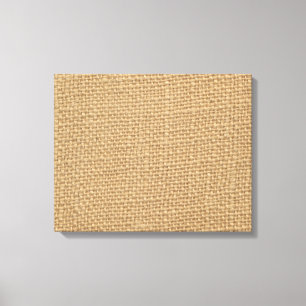 Rustic Burlap achtergrond bedrukt Canvas Afdruk