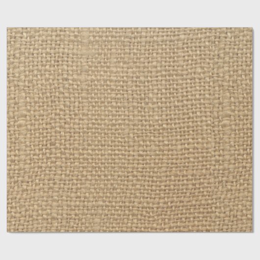 Rustic Burlap-achtergrond Cadeaupapier (Vlak)