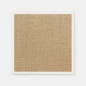 Rustic Burlap-achtergrond Servet (Voorkant)