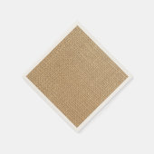 Rustic Burlap-achtergrond Servet (Hoek)