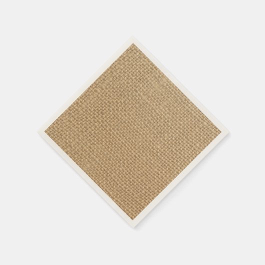 Rustic Burlap-achtergrond Servet (Hoek)