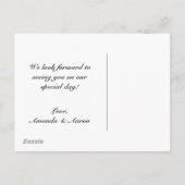 Rustic Burlap and Lace RSVP-Briefkaart Uitnodiging Briefkaart (Achterkant)