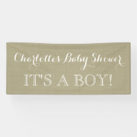 Rustic Burlap Baby shower Sign Custom