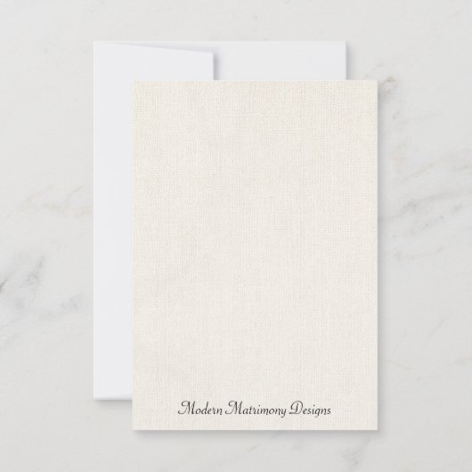 Rustic Burlap Blauwgroen Sinaasappel Pennant Weddi RSVP Kaartje (Achterkant)