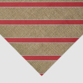 Rustic Burlap Candy Cane Tissuepapier (Detail)