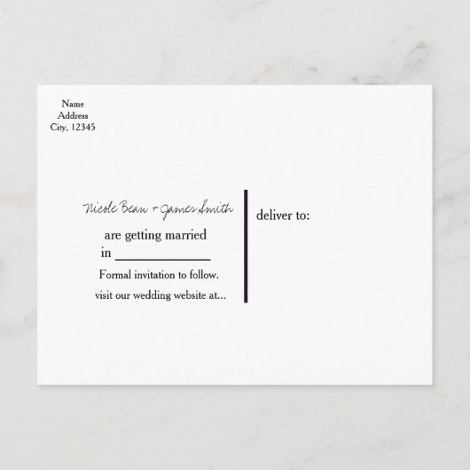 Rustic Burlap & Elegant Lace Wedding Save the Date Aankondigingskaart (Achterkant)