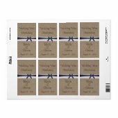 Rustic Burlap en label voor weddenschappen (Full Sheet)