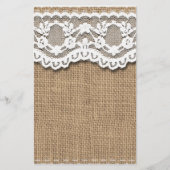 Rustic Burlap en Lace (Voorkant)
