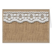Rustic Burlap en Lace (Voorkant Horizontaal)