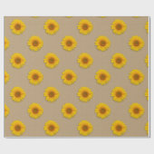 Rustic Burlap- en Sunflower Country Wrapping Paper Cadeaupapier (Vlak)
