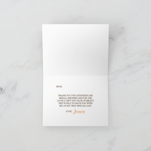 Rustic Burlap en  Vrijgezellenfeest met witte lens Bedankkaart (Binnen)