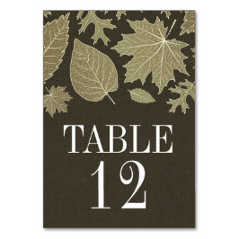 Rustic Burlap Fall Trouwtafel Nummer Kaarten