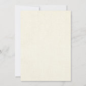 Rustic Burlap Flowers Rozen Weddenschap Kaart (Achterkant)