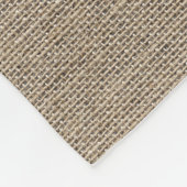 Rustic Burlap is gelukkig altijd na huwelijk Fleece Deken (Hoek)