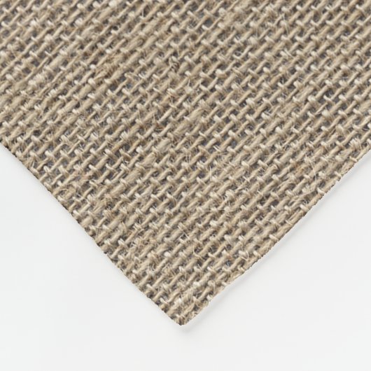 Rustic Burlap is gelukkig altijd na huwelijk Fleece Deken (Hoek)