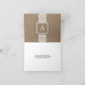 Rustic Burlap & Lace | 3 Aankondiging van de geboo (Binnen)