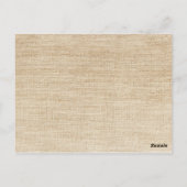 Rustic Burlap Lace Coral Ribbon Tafelnummer (Achterkant)