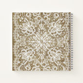 Rustic Burlap Lace Gardeners Journal  Notitieboek (Achterkant)