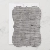 Rustic Burlap Lace Gray Bridal Shower Kaart (Achterkant)