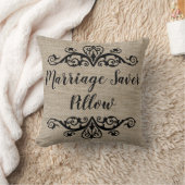 Rustic Burlap Marriage Saver Kussen (Deken)
