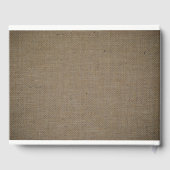 Rustic Burlap Mason Jar Wedding Gastenboek (Achterkant)