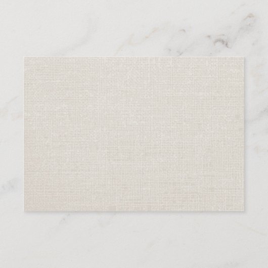 Rustic Burlap Mason Jar Wildflower Accommodatie Informatiekaartje (Achterkant)