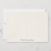 Rustic Burlap Mint Pennant Wedding Uitnodiging (Achterkant)