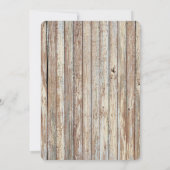 Rustic burlap paarse hydrangea trouwt met ph1 kaart (Achterkant)