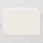 Rustic Burlap Pennant Wedding Invitation Kaart (Achterkant)