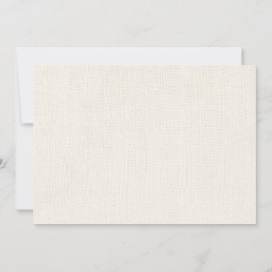 Rustic Burlap Pennant Wedding Invitation Kaart (Achterkant)