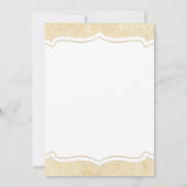 Rustic Burlap Sand Dollar Bridal Shower Kaart (Achterkant)