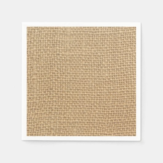 Rustic Burlap Servet (Voorkant)
