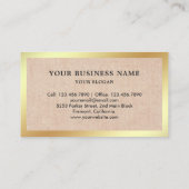 Rustic Burlap Sniper Rifle Pistool Shop Gunsmith Visitekaartje (Achterkant)