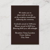 Rustic Burlap, Snowflakes & Deer Enclosure Kaart (Achterkant)